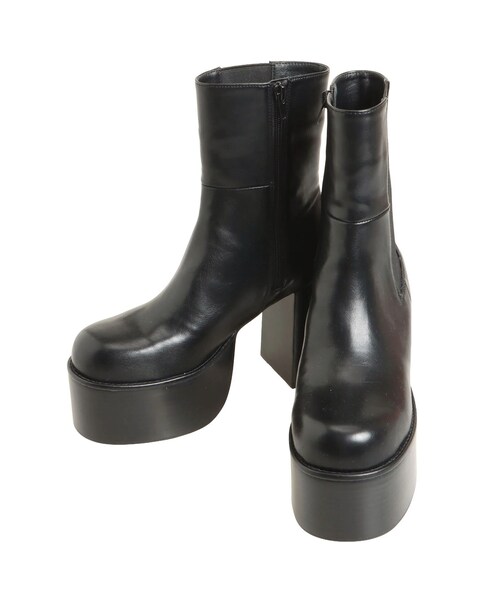 EMODA（エモダ）の「ROUND SIDE GORE BOOTS（その他シューズ・レディース・ブラック/ベージュ・S/M/L）」の6枚目の写真