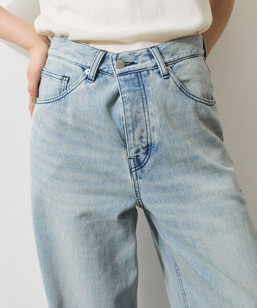ADAM ET ROPE'（アダムエロペ）の「【WEB限定】ワイドストレートデニムパンツ（デニムパンツ・レディース・サックス・34/36/38）」の11枚目の写真