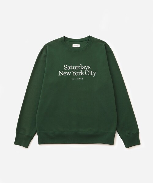 Saturdays NYC（サタデーズ ニューヨークシティ ）の「BOWERY MILLER STANDARD CREW（スウェット・レディース・グリーン/パープル/ブラック/グレー・XS/XL/XXL）」の5枚目の写真