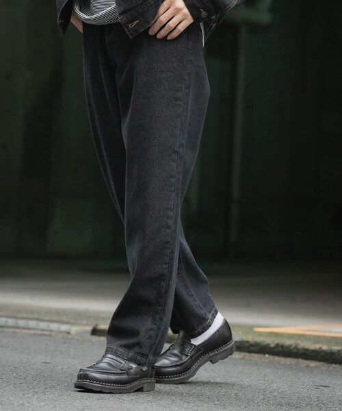ITEMS URBANRESEARCH（アイテムズ アーバンリサーチ）の「5-pocket DENIM PANTS（デニムパンツ・メンズ・BLK/IDG BLU/BLU・M/L）」の6枚目の写真