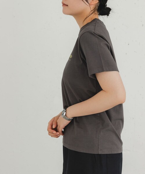 EKAL（エカル）の「製品染GAWPINGロゴTシャツ（Tシャツ/カットソー・レディース・オフ/ピンク/グラファイト・one）」の13枚目の写真