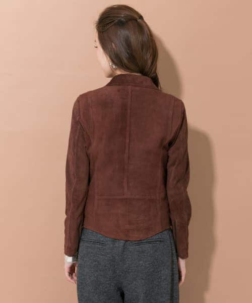 URBAN RESEARCH（アーバンリサーチ）の「SUPP.　別注 SUEDE RIDERS JACKET（ライダースジャケット・レディース・BROWN・S/M）」の8枚目の写真