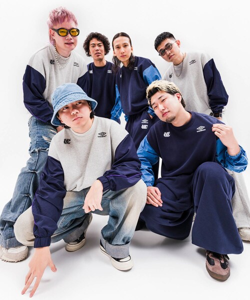 JUNRED(ジュンレッド)の「【梅田サイファー ×UMBRO×JUNRED】セットアップ対応スウェットプルオーバー(スウェット・レディース・ライトグレー/ネイビー・L/M/S)」の7枚目の写真