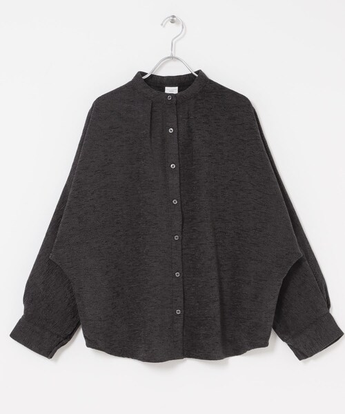URBAN RESEARCH DOORS（アーバンリサーチドアーズ）の「ドルマンバンドカラーシャツ（シャツ/ブラウス・レディース・BEIGE/CHARCOAL・Free）」の10枚目の写真