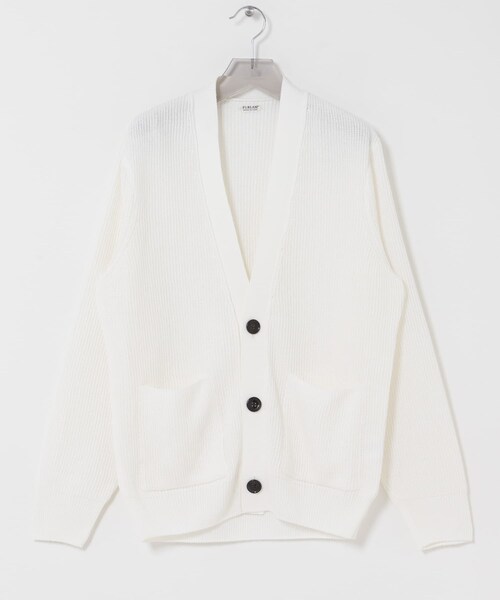 URBAN RESEARCH(アーバンリサーチ)の「PURLAM WASHI M-G AZE CARDIGAN(ニット/セーター・メンズ・WHITE/BLACK/GREEN/B.PURPLE・2/3)」の5枚目の写真