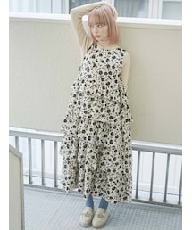 merry jenny | floralティアードジャンスカ(ジャンパースカート)