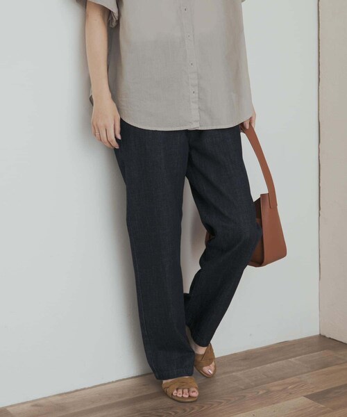 URBAN RESEARCH DOORS（アーバンリサーチドアーズ）の「『3サイズ展開』デニムワイドパンツ（デニムパンツ・レディース・INDIGO/ONE WASH・S/M/L）」の18枚目の写真