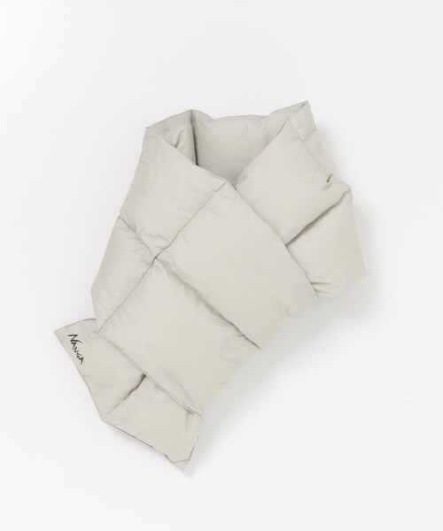 URBAN RESEARCH DOORS（アーバンリサーチドアーズ）の「『別注』NANGA×DOORS　DOWN MUFFLER（マフラー・メンズ・Dark Brown/Ivory/Silverblue/Mocha/New Black/Black・-）」の11枚目の写真