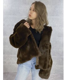 dazzlin | ダスティショートエコファーコート(その他アウター)