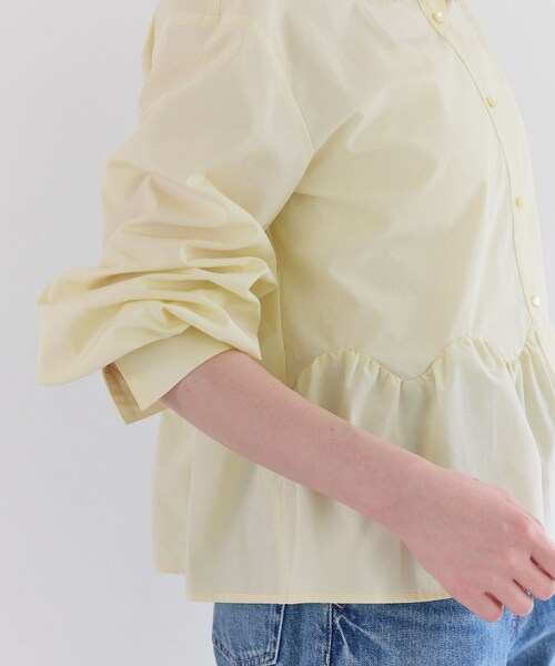 VIS(ビス)の「ウエーブヘムペプラムシャツ(シャツ/ブラウス・レディース・ホワイト/ブルー/イエロー・F)」の16枚目の写真