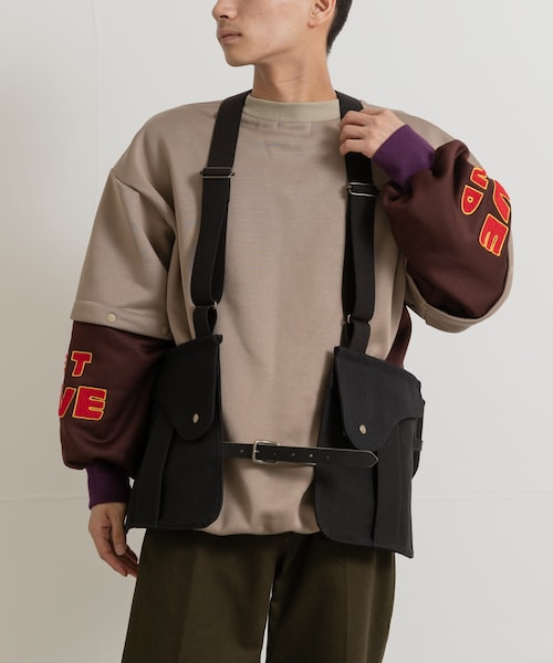 THE GOODLAND MARKET（ザグッドランドマーケット）の「KEIMEN　Vest（ベスト・メンズ・Ivory/BLACK・FREE）」の2枚目の写真