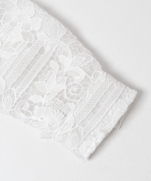 URBAN RESEARCH DOORS(アーバンリサーチドアーズ)の「LAYAS LACE COVERALL(カバーオール・レディース・WHITE/BLACK・One)」の5枚目の写真