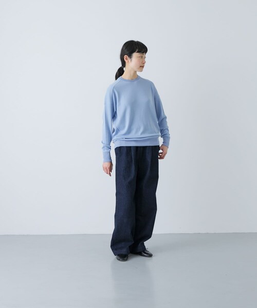 かぐれ（カグレ）の「1dozen　リラックスプルオーバー（Tシャツ/カットソー・レディース・Ash Blue/Oatmeal/Burgundy・1）」の15枚目の写真