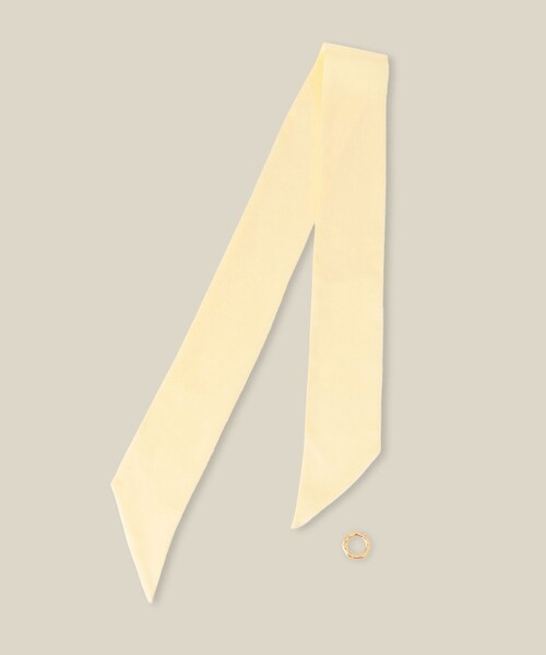 ROPE'（ロペ）の「リング付き マルチWAYスカーフ（バンダナ/スカーフ・レディース・ブラック/ブラウン/サックス/クリーム・F）」の19枚目の写真