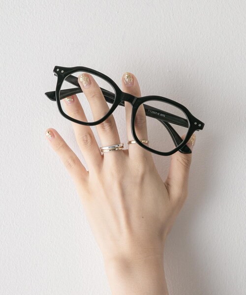 SMELLY（スメリー）の「オクタゴンフレームダテメガネ（メガネ・レディース・BLK/DEMI/OLV・-）」の10枚目の写真