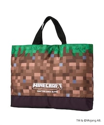 nissen | 【MINECRAFT（マインクラフト）】世界にひとつだけのキャラクターバッグが作れる♪転写シール付き　通園・通学バッグ（レッスンバッグ・シューズバッグ・巾着）（男の子 女の子 入園 入学 新学期準備）(トートバッグ)