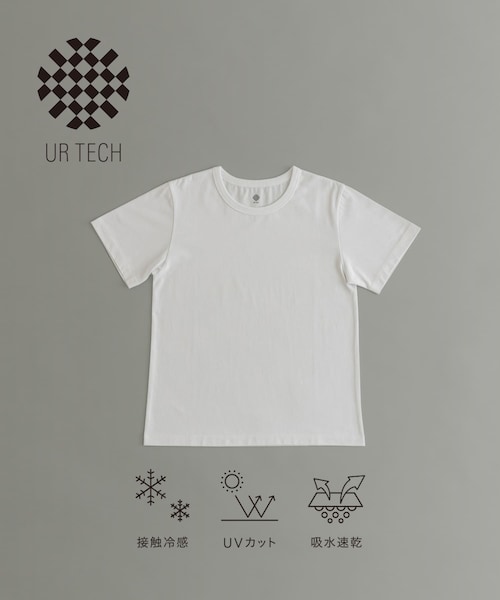 URBAN RESEARCH(アーバンリサーチ)の「『UR TECH』ベーシックTシャツ(Tシャツ/カットソー・レディース・WHITE・1/2/3)」の1枚目の写真