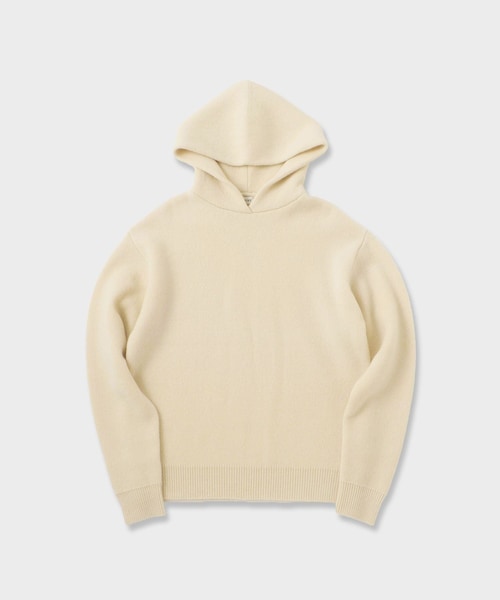 ROPE'（ロペ）の「GWIL CASHMERE HOODIE｜カシミアフーディ（ニット/セーター・レディース・オフホワイト/ベージュ・F）」の3枚目の写真