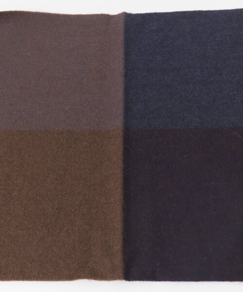 URBAN RESEARCH DOORS(アーバンリサーチドアーズ)の「カシミヤブレンドパネルマフラー(マフラー・メンズ・CHARCOAL/BROWN/BLUE/ORANGE・-)」の12枚目の写真