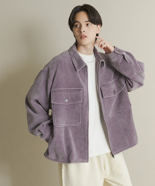 SENSE OF PLACE by URBAN RESEARCH(センスオブプレイスバイアーバンリサーチ)の「ヴィンテージツイルZIPブルゾン(ブルゾン・メンズ・BLACK/BROWN/PURPLE・M/L)」の3枚目の写真