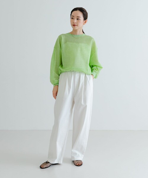 URBAN RESEARCH（アーバンリサーチ）の「メッシュフラットシューズ（パンプス・レディース・BLACK/WHITE・23.5/24/24.5/25）」の19枚目の写真