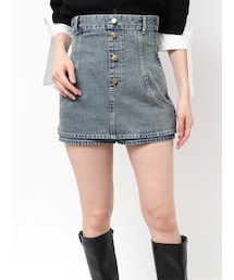 dazzlin | コルセットデニムミニスカパン(デニムパンツ)