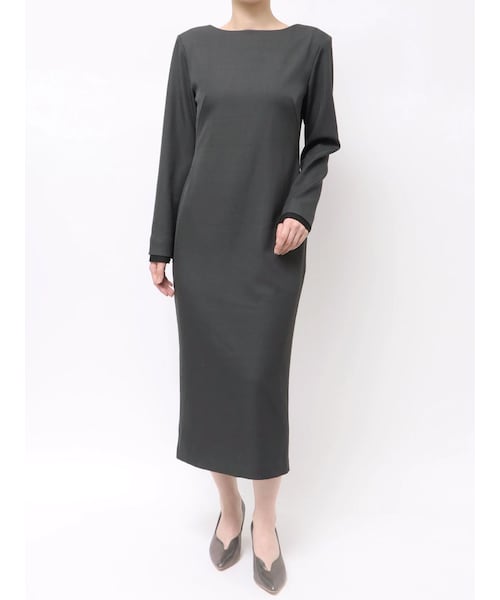 LAGUNAMOON（ラグナムーン）の「【ソンイさんコラボ】LADYセレモニーワンピース（ワンピース・レディース・チャコールグレー/ネイビー・S/M）」の2枚目の写真