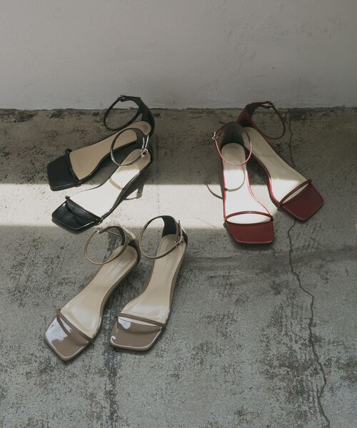 URBAN RESEARCH（アーバンリサーチ）の「ナローストラップサンダル（サンダル・レディース・E.BLACK/MAROON/E.BEIGE・36/37/38）」の9枚目の写真