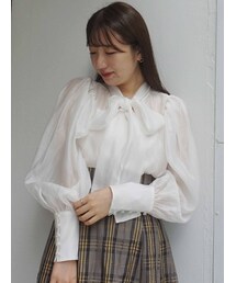 MERCURYDUO | 2WAYリボンボリュームブラウス(シャツ/ブラウス)