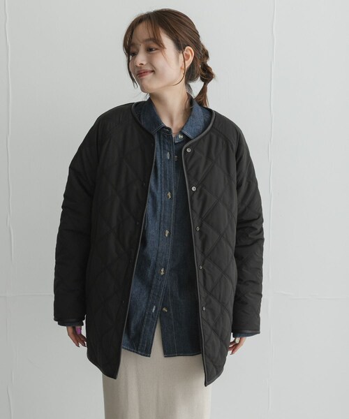 URBAN RESEARCH Sonny Label（アーバンリサーチサニーレーベル）の「リバーシブルボア撥水キルティングコート（その他アウター・レディース・アイボリー/ブラック/ブラウン・Free）」の20枚目の写真