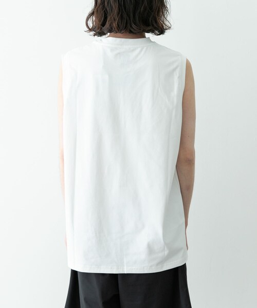 URBAN RESEARCH Sonny Label（アーバンリサーチサニーレーベル）の「REEF　1POINT LOGO RASH TANK-TOP（タンクトップ・メンズ・WHT/BLK・M/L）」の4枚目の写真