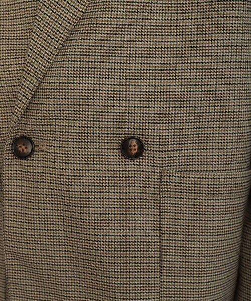 SENSE OF PLACE by URBAN RESEARCH（センスオブプレイスバイアーバンリサーチ）の「チェックダブルルーズジャケット（テーラードジャケット・メンズ・BEG×KHK・M/L）」の15枚目の写真