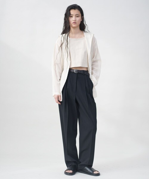 URBAN RESEARCH(アーバンリサーチ)の「new basic SHEER VOILE SAILOR SHIRTS(シャツ/ブラウス・レディース・BLACK/IVORY・Free)」の7枚目の写真