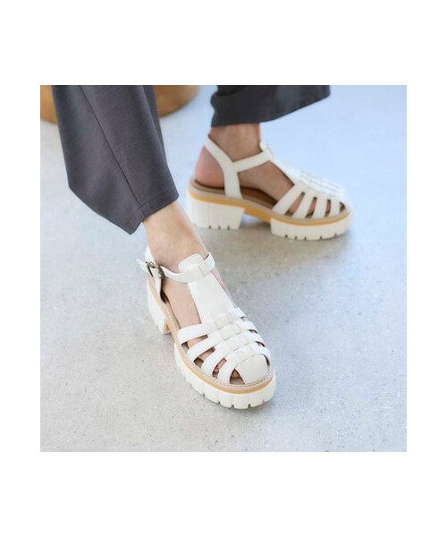 noyau(ノヤウ)の「ノヤウ noyau ボリュームソールグルカサンダル (サンダル・レディース・BL/DBR/WH・S/22.5cm/M/23.5cm/L/24.5cm/LL/25cm)」の4枚目の写真