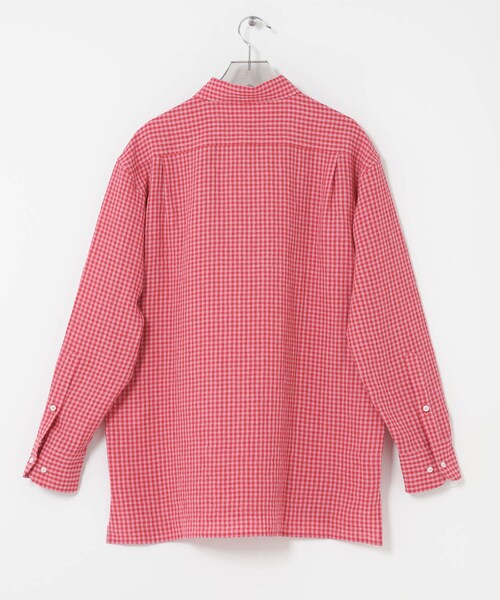 URBAN RESEARCH（アーバンリサーチ）の「『別注』Cale×URBAN RESEARCH　ギンガムチェックシャツ（シャツ/ブラウス・メンズ・PINK×RED・3/4）」の13枚目の写真