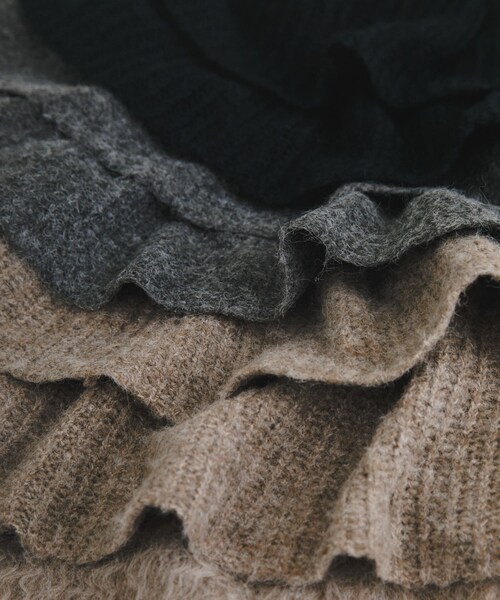 LAATO（ラート）の「frill frill knit cardigan（ニット/セーター・レディース・ラテ/シャドウ/モス/ハニー・FREE/Free）」の16枚目の写真