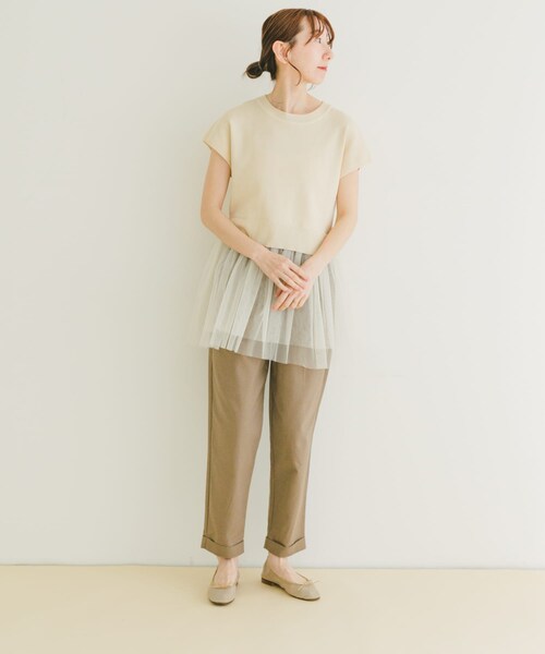 ITEMS URBANRESEARCH(アイテムズ アーバンリサーチ)の「ソウバリチュールドッキングニット(ニット/セーター・レディース・NVY/BLK/OFF・FREE)」の10枚目の写真