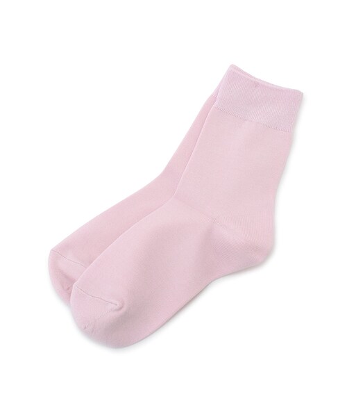 ROPE' PICNIC（ロペピクニック）の「【一部店舗限定】レーヨンシルケットクルーソックス（ソックス/靴下・レディース・ブラック/キナリ/レッド/ピンク系・F）」の8枚目の写真