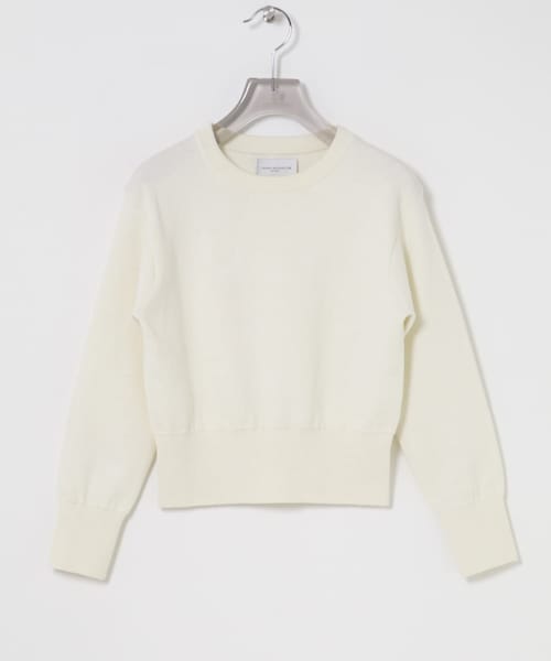 URBAN RESEARCH(アーバンリサーチ)の「new basic FLUID BABY KNIT(ニット/セーター・レディース・WHITE/BLACK・Free)」の1枚目の写真