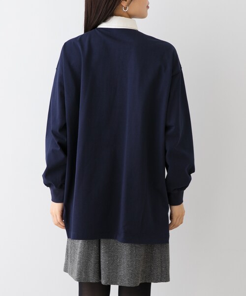 URBAN RESEARCH ROSSO（アーバンリサーチロッソ）の「F by ROSSO　ラガーチュニックプルオーバー（Tシャツ/カットソー・レディース・BEIGE/NAVY・FREE）」の15枚目の写真