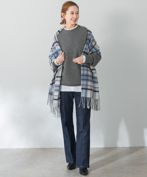 URBAN RESEARCH ROSSO（アーバンリサーチロッソ）の「ウォッシャブルビルドネックホールニット（ニット/セーター・レディース・gray/ivory/pink・FREE）」の19枚目の写真