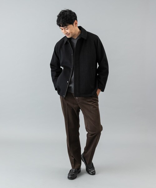 URBAN RESEARCH ROSSO（アーバンリサーチロッソ）の「スーパー100 ショートブルゾン（ブルゾン・メンズ・NAVY/BLACK・M/L）」の6枚目の写真