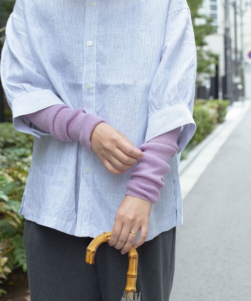 URBAN RESEARCH DOORS（アーバンリサーチドアーズ）の「en Lille　はっかとう レッグ&アームカバー（その他雑貨・メンズ・lavender/beige/gray・-）」の17枚目の写真