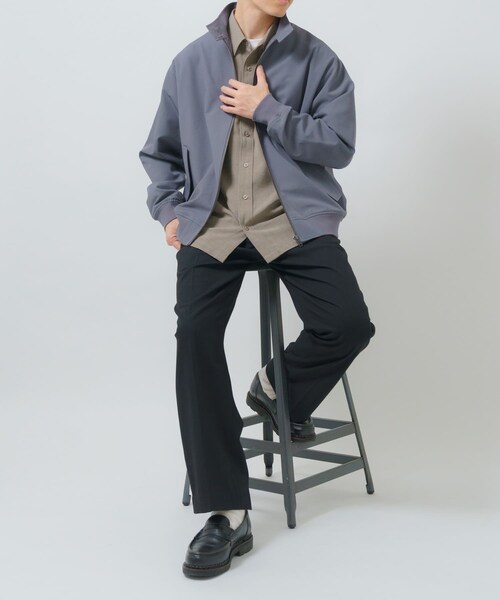 ITEMS URBANRESEARCH（アイテムズ アーバンリサーチ）の「TRストレッチ ハリントンジャケット（ブルゾン・メンズ・BLK/GRY/BEG・M/L）」の17枚目の写真