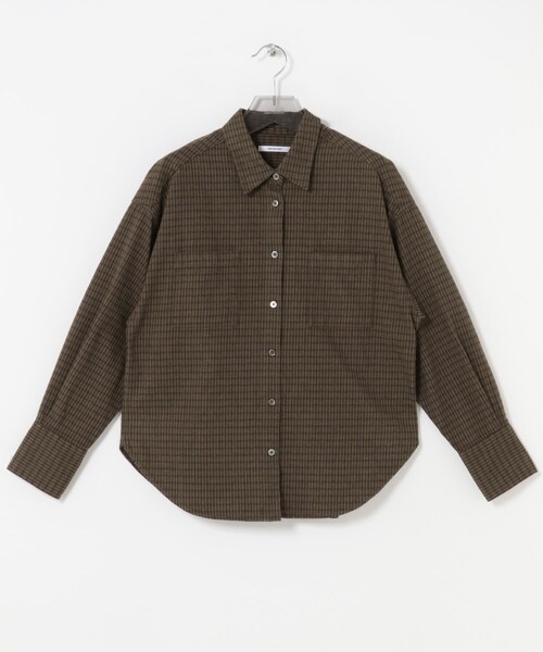 URBAN RESEARCH（アーバンリサーチ）の「ネルチェックコットンシャツ（シャツ/ブラウス・レディース・L.GREEN/BROWN・FREE）」の13枚目の写真