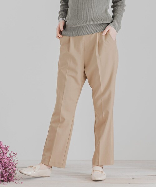 SENSE OF PLACE by URBAN RESEARCH(センスオブプレイスバイアーバンリサーチ)の「CARREMANテーパードパンツ(その他パンツ・レディース・BEIGE/BLACK/L.GRAY/BEG×BRN・XS/S/M/L)」の5枚目の写真