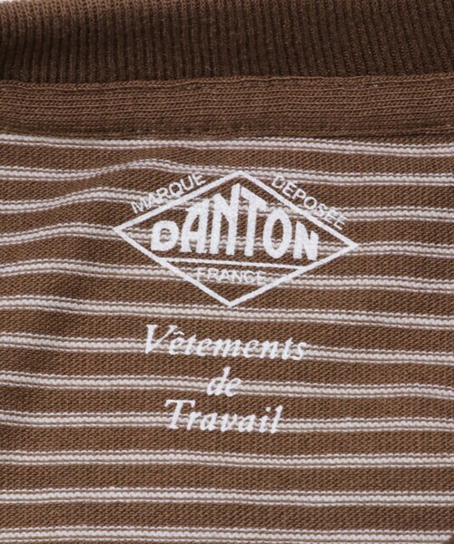 URBAN RESEARCH DOORS（アーバンリサーチドアーズ）の「DANTON　LONGSLEEVETSHIRTS（Tシャツ/カットソー・レディース・BLK×WHT/BR×ECRU・S）」の9枚目の写真