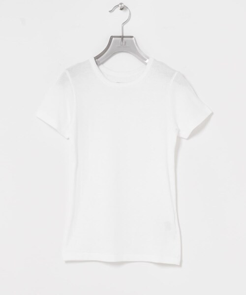 URBAN RESEARCH(アーバンリサーチ)の「THYARD コンパクトTシャツ(Tシャツ/カットソー・レディース・OFF WHITE/BLACK/BROWN・Free)」の4枚目の写真
