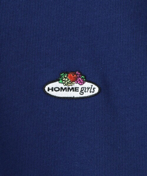 ADAM ET ROPE'（アダムエロペ）の「【HOMME girls×FRUIT OF THE LOOM】Long Sleeve Polo（ポロシャツ・レディース・ネイビー・S）」の9枚目の写真