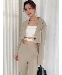 GYDA | 【SETUP着用可】ポンチ ショートジャケット(テーラードジャケット)